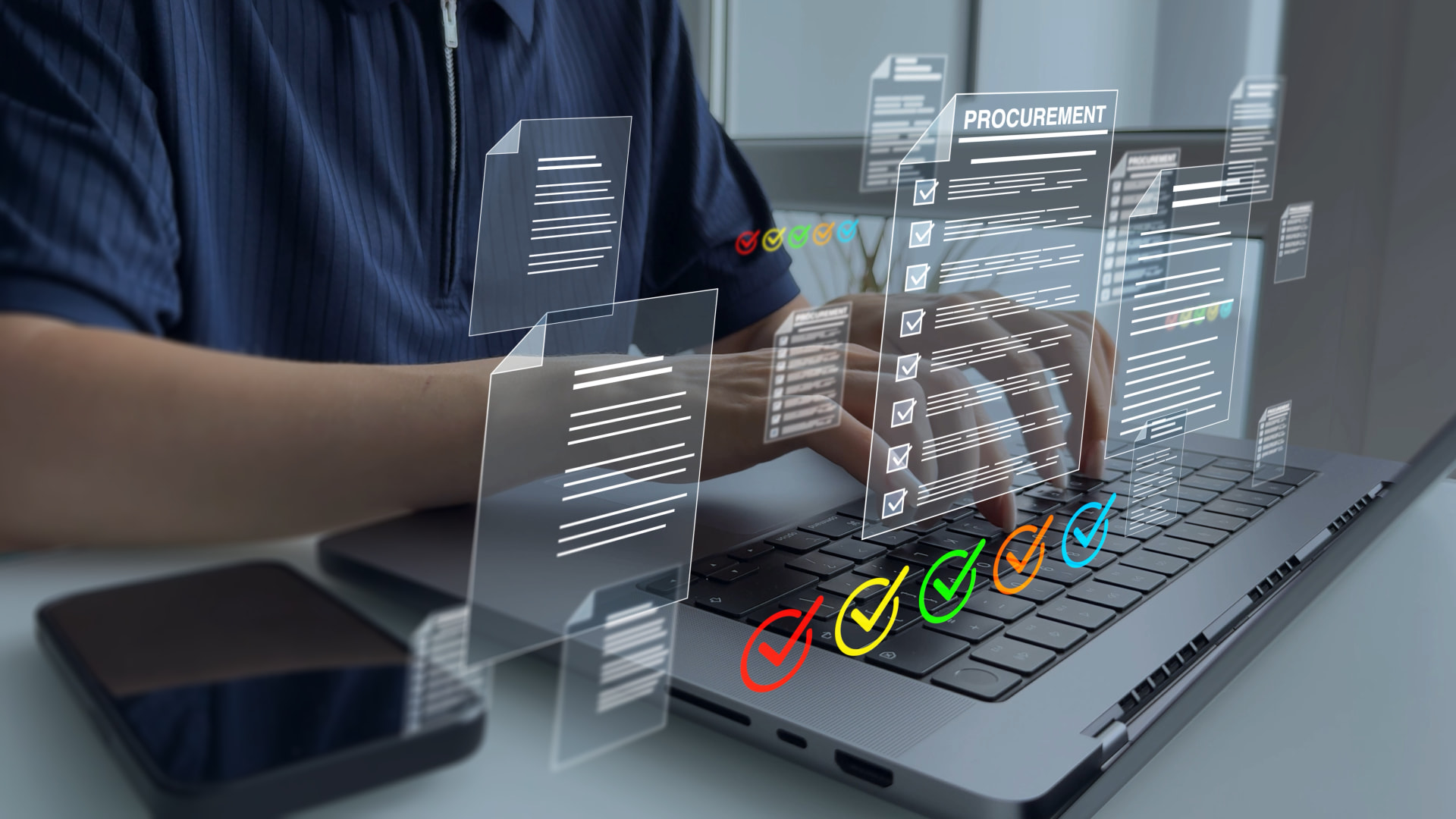 Digital procurement workflow for business purchasing